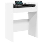 vidaXL DJ stôl Biela 102 x 45 x 102 cm Kompozitné drevo – Obrázok 3