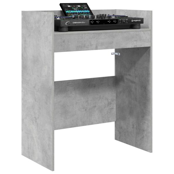 vidaXL DJ stôl Betónovo sivá 102 x 45 x 102 cm Kompozitné drevo – Obrázok 3