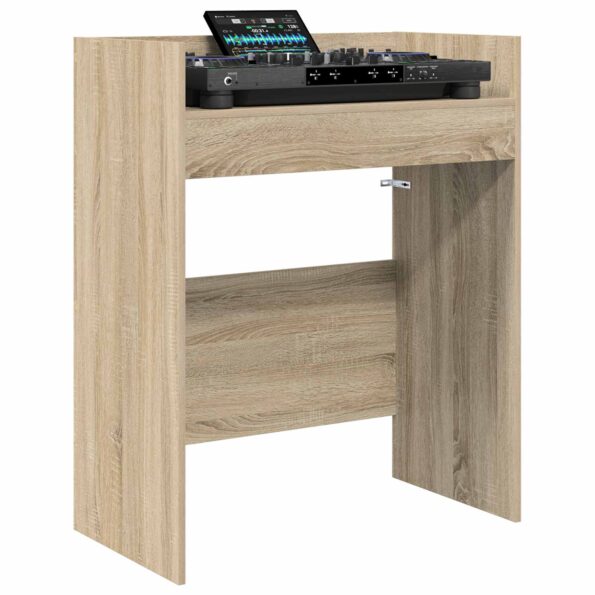 vidaXL DJ stôl Dub sonoma 82 x 45 x 102 cm Kompozitné drevo – Obrázok 3