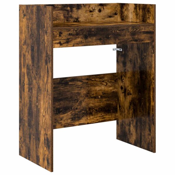 vidaXL DJ stôl Dymový dub 82 x 45 x 102 cm Kompozitné drevo – Obrázok 2