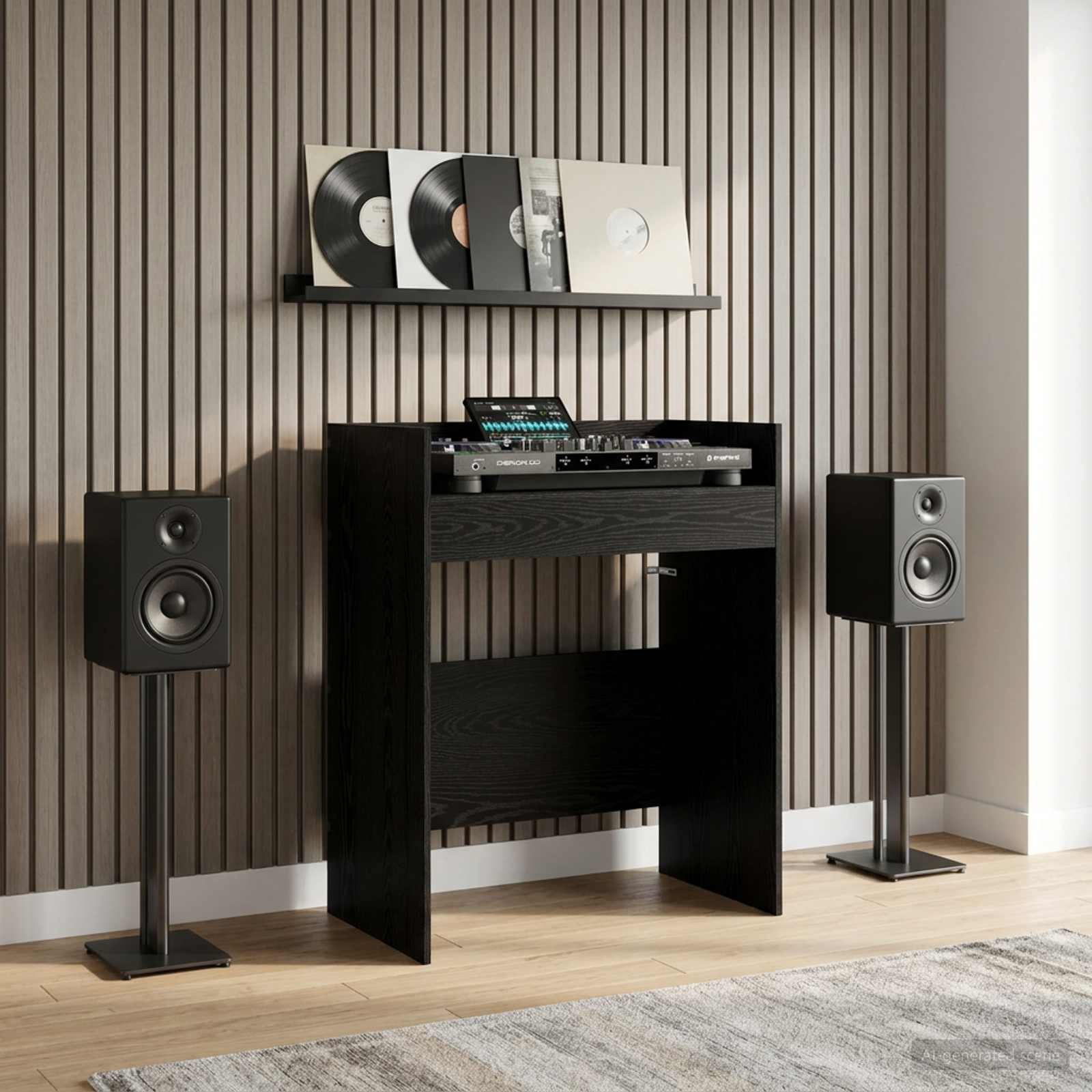 8006757_1.jpg vidaXL DJ stôl Čierny dub 62 x 45 x 102 cm Kompozitné drevo – Obrázok 1