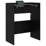 vidaXL DJ stôl Čierny dub 62 x 45 x 102 cm Kompozitné drevo – Obrázok 3