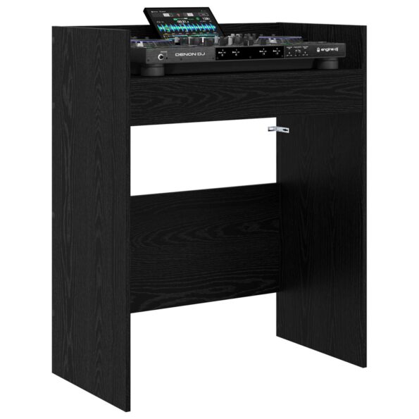 vidaXL DJ stôl Čierny dub 62 x 45 x 102 cm Kompozitné drevo – Obrázok 3