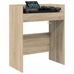 vidaXL DJ stôl Dub sonoma 62 x 45 x 102 cm Kompozitné drevo – Obrázok 3