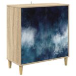 vidaXL Servírovacia skriňa RAALTE Sonoma 69 x 33 x 75 cm – Obrázok 2