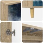 vidaXL Servírovacia skriňa RAALTE Sonoma 69 x 33 x 75 cm – Obrázok 6