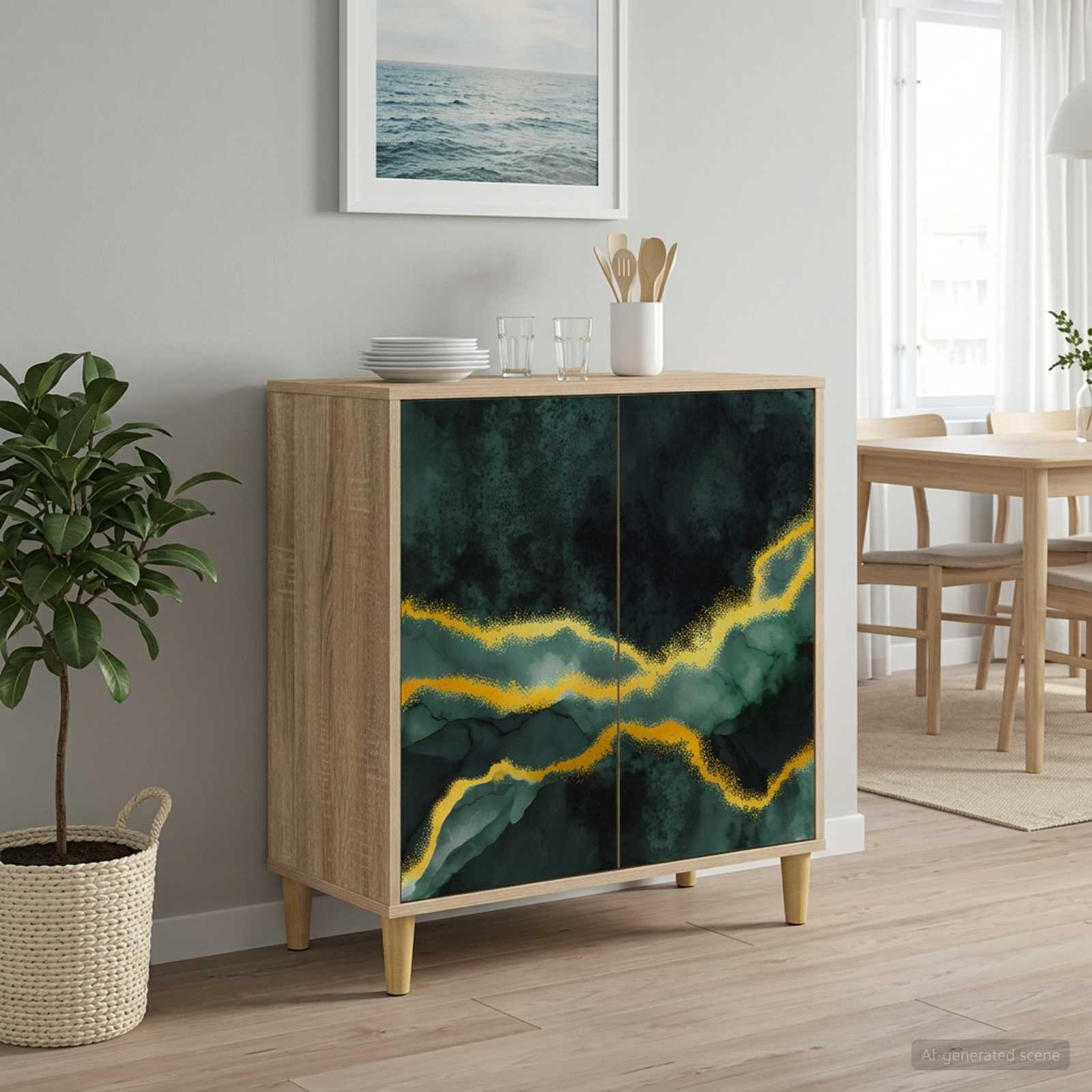 8006914_1.jpg vidaXL Servírovacia skriňa WIJHE Sonoma 69 x 33 x 75 cm – Obrázok 1