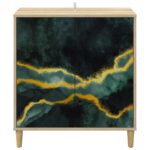 vidaXL Servírovacia skriňa WIJHE Sonoma 69 x 33 x 75 cm – Obrázok 4