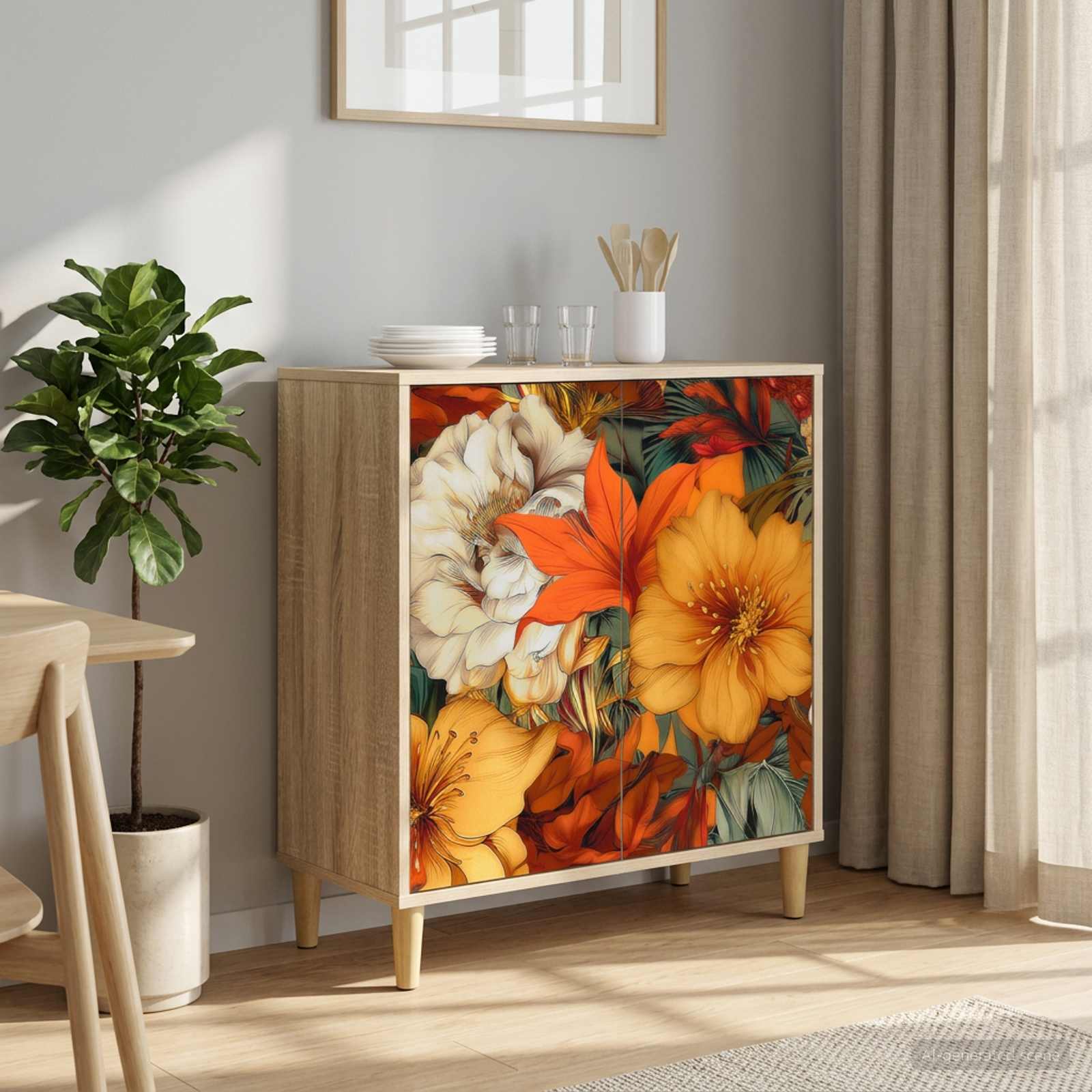 8006915_1.jpg vidaXL Servírovacia skriňa GENNEP Sonoma 69 x 33 x 75 cm – Obrázok 1