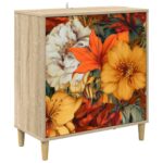 vidaXL Servírovacia skriňa GENNEP Sonoma 69 x 33 x 75 cm – Obrázok 2