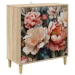 vidaXL Servírovacia skriňa BORNE Sonoma 69 x 33 x 75 cm – Obrázok 2