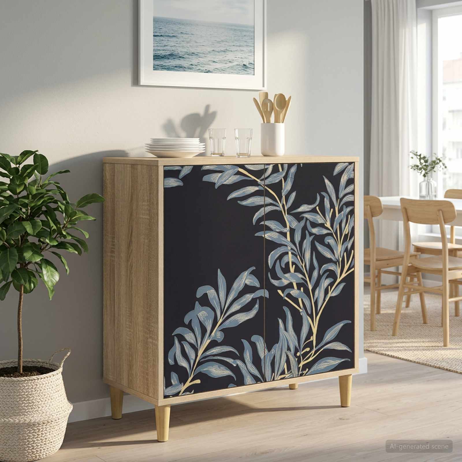 8006917_1.jpg vidaXL Servírovacia skriňa DOKKUM Sonoma 69 x 33 x 75 cm – Obrázok 1