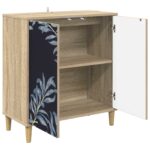 vidaXL Servírovacia skriňa DOKKUM Sonoma 69 x 33 x 75 cm – Obrázok 3