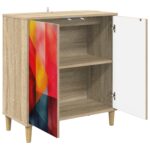 vidaXL Servírovacia skriňa HEESCH Sonoma 69 x 33 x 75 cm – Obrázok 3