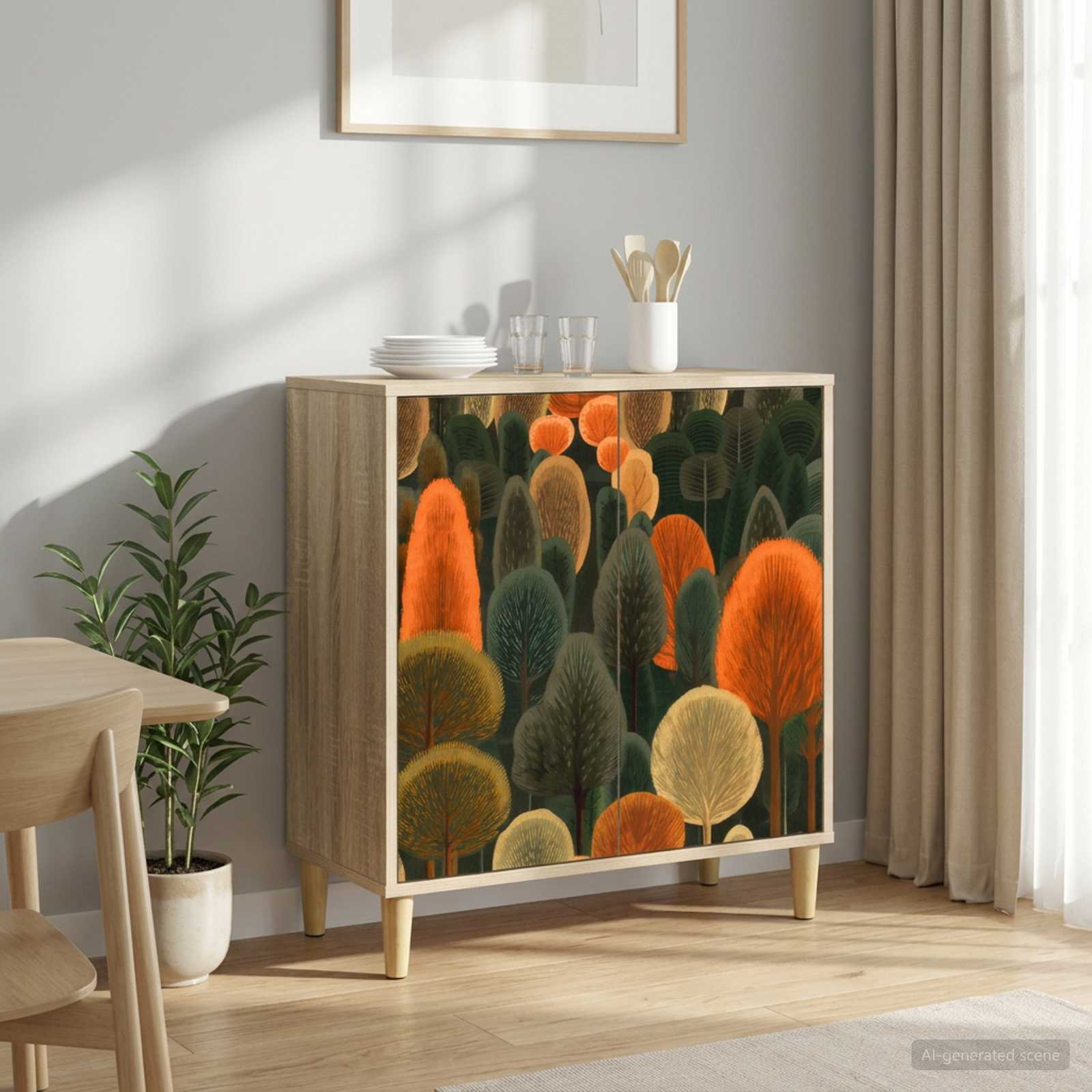 8006920_1.jpg vidaXL Servírovacia skriňa ZAANDAM Sonoma 69 x 33 x 75 cm – Obrázok 1