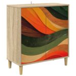 vidaXL Servírovacia skriňa BONN Sonoma 69 x 33 x 75 cm – Obrázok 2