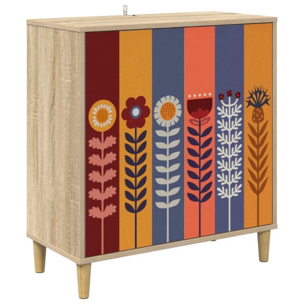 vidaXL Servírovacia skriňa ESSEN Sonoma 69 x 33 x 75 cm – Obrázok 2