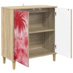 vidaXL Servírovacia skriňa AACHEN Sonoma 69 x 33 x 75 cm – Obrázok 3