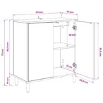 vidaXL Servírovacia skriňa GOTHA Sonoma 69 x 33 x 75 cm – Obrázok 8