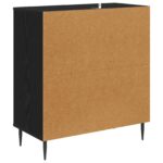 vidaXL Servírovacia skriňa DOKKUM Čierny dub 69 x 33 x 76 cm – Obrázok 5