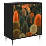 vidaXL Servírovacia skriňa ZAANDAM Čierny dub 69 x 33 x 76 cm – Obrázok 2
