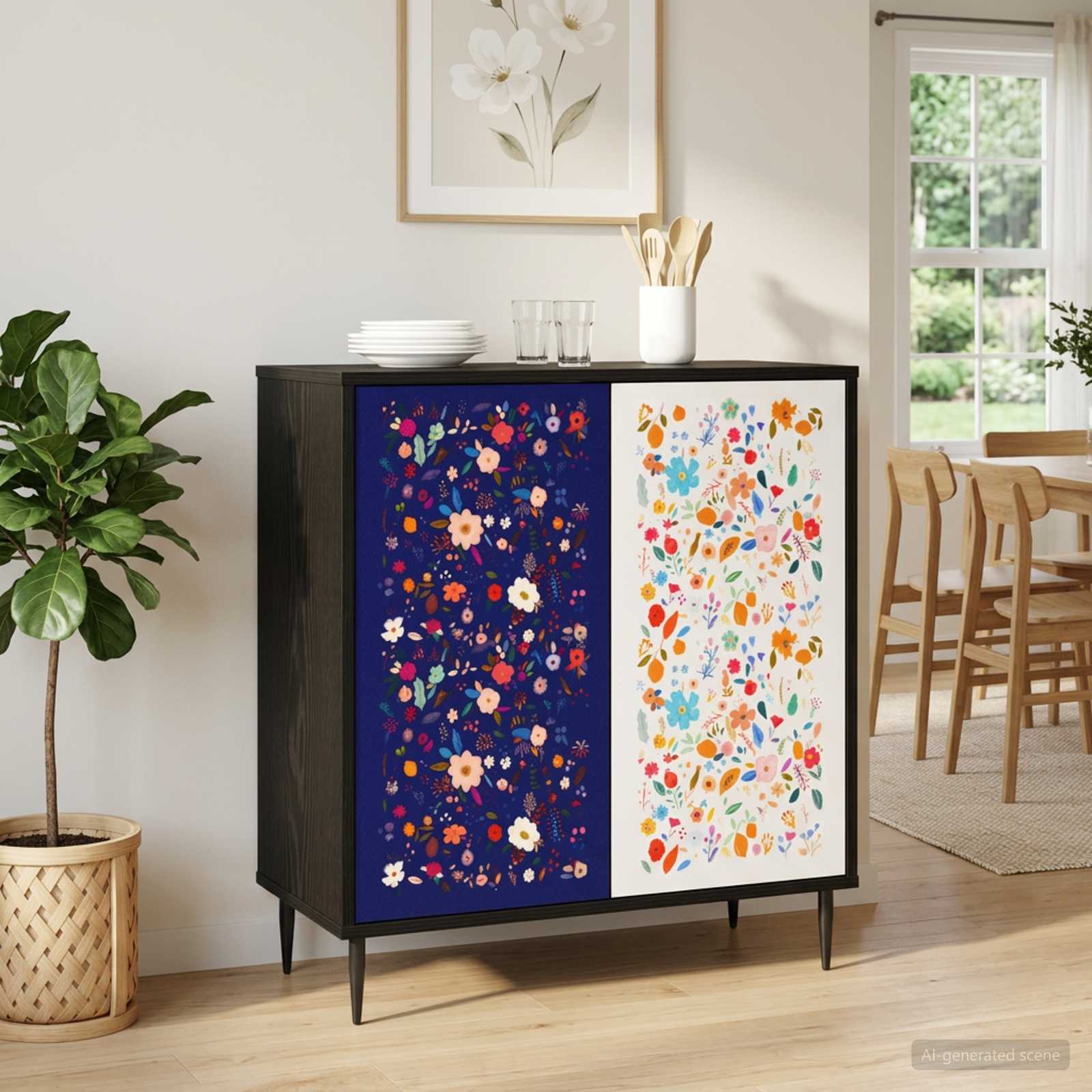 8006944_1.jpg vidaXL Servírovacia skriňa MAINZ Čierny dub 69 x 33 x 76 cm – Obrázok 1