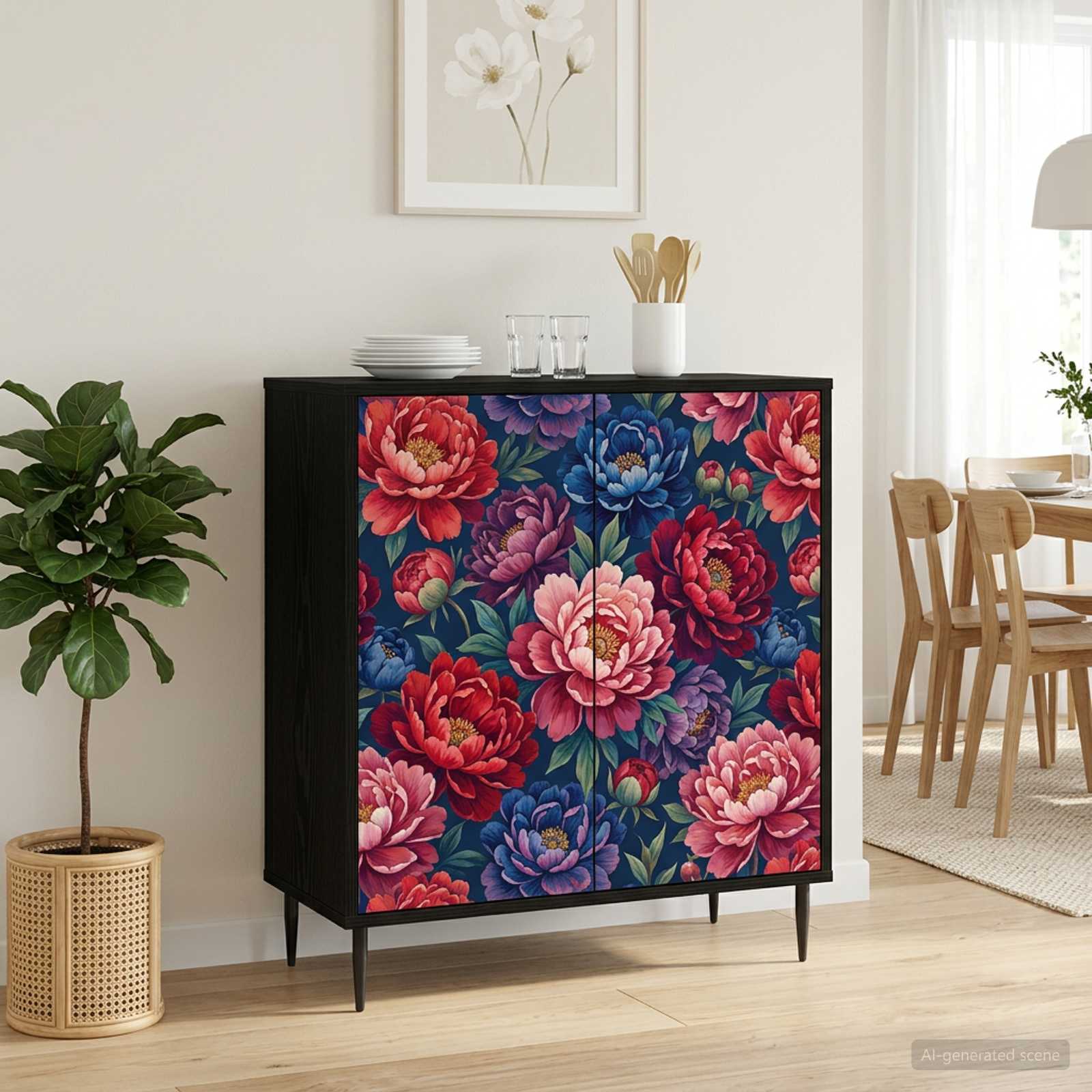 8006946_1.jpg vidaXL Servírovacia skriňa AACHEN Čierny dub 69 x 33 x 76 cm – Obrázok 1