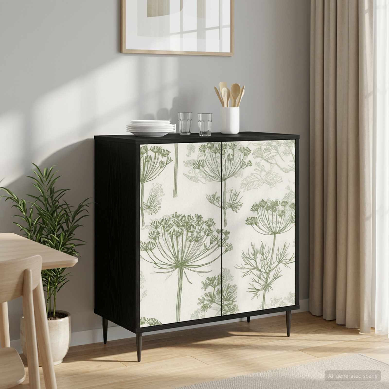 8006948_1.jpg vidaXL Servírovacia skriňa GOTHA Čierny dub 69 x 33 x 76 cm – Obrázok 1