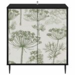 vidaXL Servírovacia skriňa GOTHA Čierny dub 69 x 33 x 76 cm – Obrázok 4