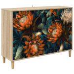 vidaXL Servírovacia skriňa LOCHEM Sonoma 102 x 33 x 75 cm – Obrázok 2