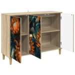 vidaXL Servírovacia skriňa LOCHEM Sonoma 102 x 33 x 75 cm – Obrázok 3