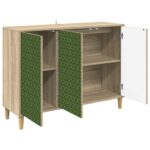 vidaXL Servírovacia skriňa GELEEN Sonoma 102 x 33 x 75 cm – Obrázok 3