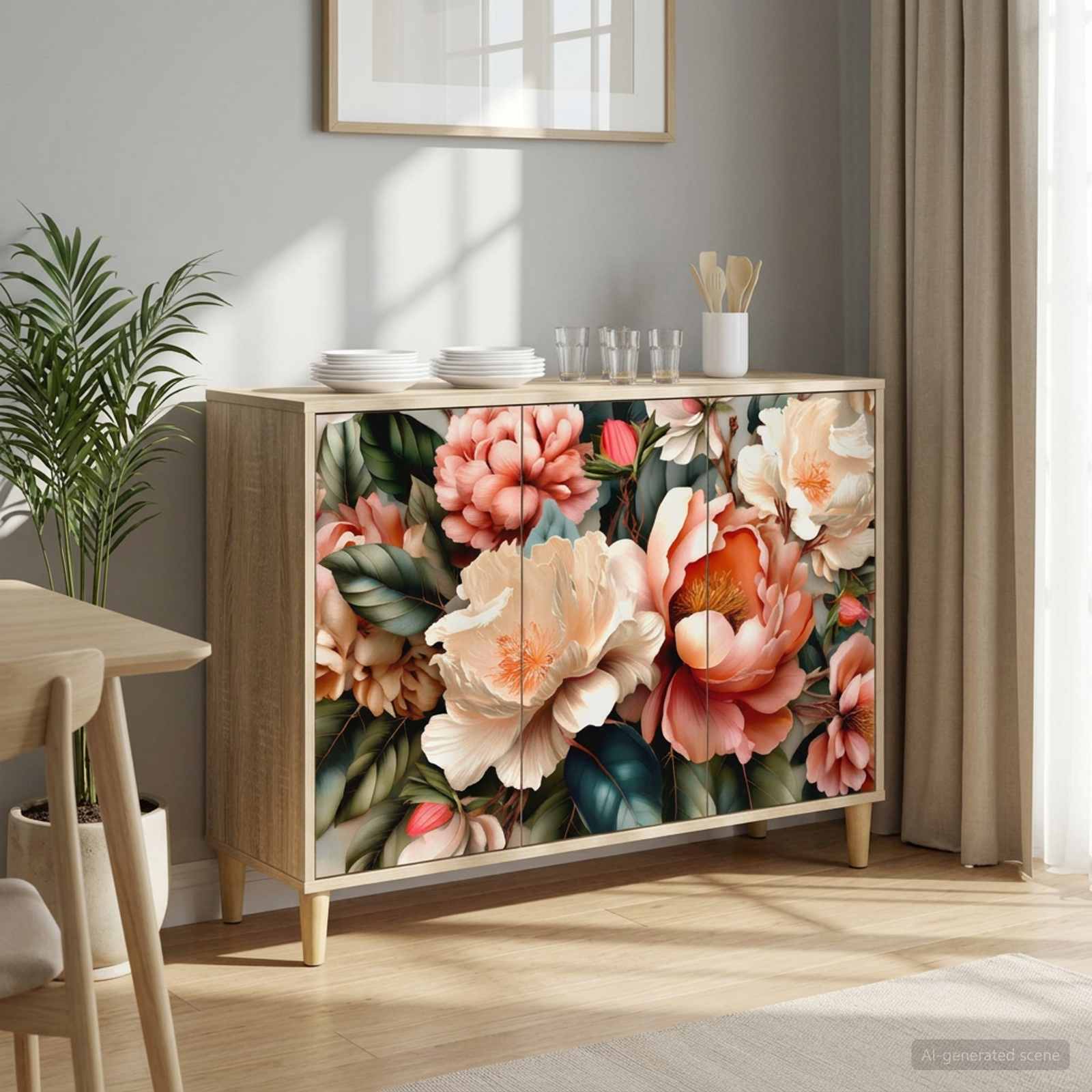 8006956_1.jpg vidaXL Servírovacia skriňa BORNE Sonoma 102 x 33 x 75 cm – Obrázok 1
