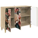 vidaXL Servírovacia skriňa BORNE Sonoma 102 x 33 x 75 cm – Obrázok 3