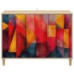 vidaXL Servírovacia skriňa HEESCH Sonoma 102 x 33 x 75 cm – Obrázok 4