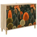 vidaXL Servírovacia skriňa ZAANDAM Sonoma 102 x 33 x 75 cm – Obrázok 2