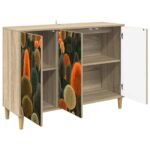 vidaXL Servírovacia skriňa ZAANDAM Sonoma 102 x 33 x 75 cm – Obrázok 3