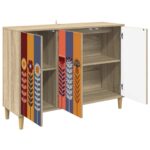 vidaXL Servírovacia skriňa ESSEN Sonoma 102 x 33 x 75 cm – Obrázok 3