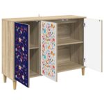 vidaXL Servírovacia skriňa MAINZ Sonoma 102 x 33 x 75 cm – Obrázok 3
