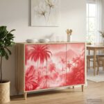 vidaXL Servírovacia skriňa AACHEN Sonoma 102 x 33 x 75 cm