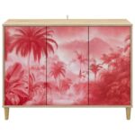 vidaXL Servírovacia skriňa AACHEN Sonoma 102 x 33 x 75 cm – Obrázok 4
