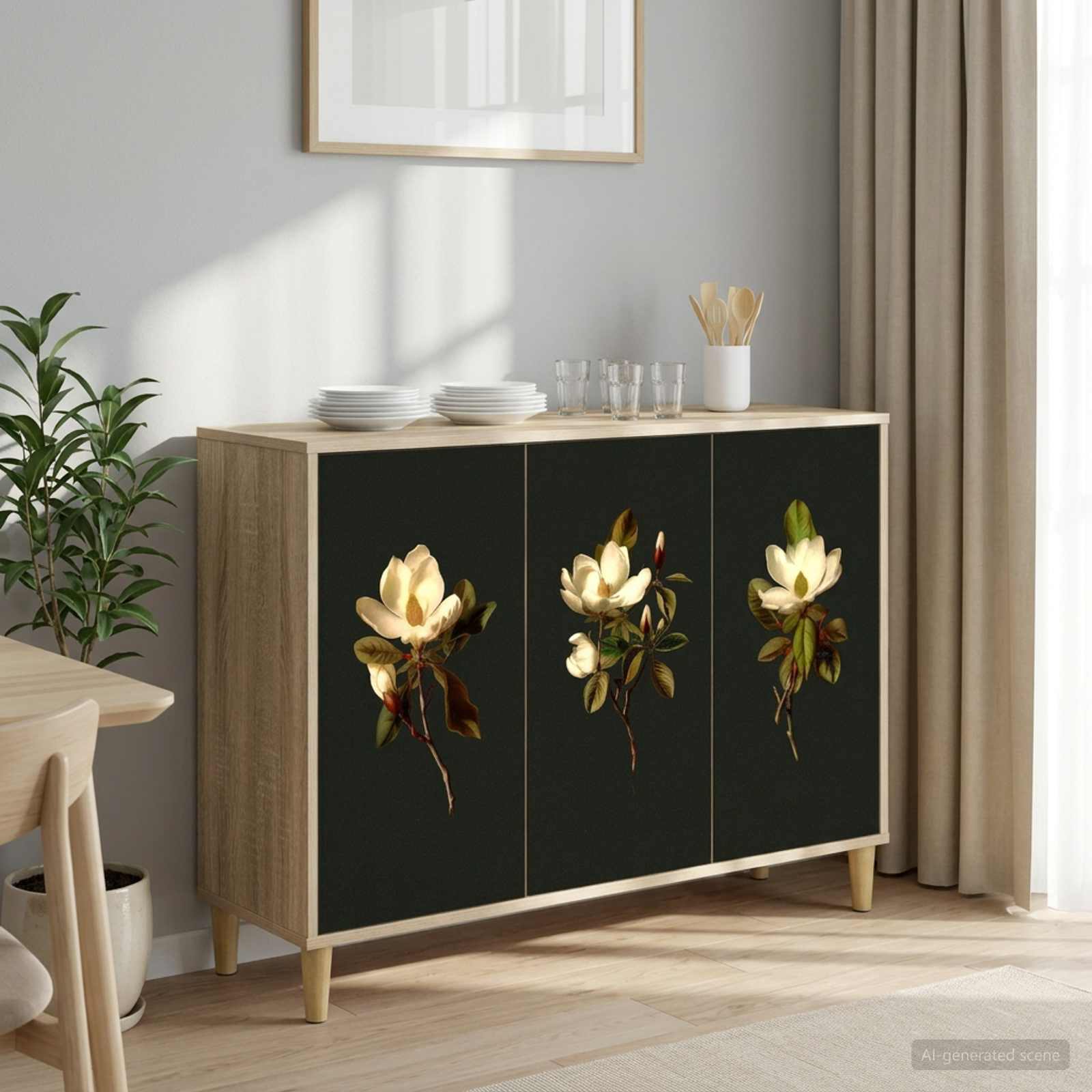 8006967_1.jpg vidaXL Servírovacia skriňa BREMEN Sonoma 102 x 33 x 75 cm – Obrázok 1