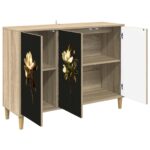 vidaXL Servírovacia skriňa BREMEN Sonoma 102 x 33 x 75 cm – Obrázok 3