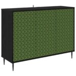 vidaXL Servírovacia skriňa GELEEN Čierny dub 102 x 33 x 76 cm – Obrázok 2