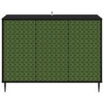 vidaXL Servírovacia skriňa GELEEN Čierny dub 102 x 33 x 76 cm – Obrázok 4