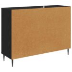 vidaXL Servírovacia skriňa GELEEN Čierny dub 102 x 33 x 76 cm – Obrázok 5