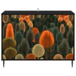 vidaXL Servírovacia skriňa ZAANDAM Čierny dub 102 x 33 x 76 cm – Obrázok 4