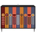 vidaXL Servírovacia skriňa ESSEN Čierny dub 102 x 33 x 76 cm – Obrázok 4