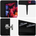 vidaXL Servírovacia skriňa KIEL Čierny dub 102 x 33 x 76 cm – Obrázok 6