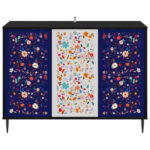 vidaXL Servírovacia skriňa MAINZ Čierny dub 102 x 33 x 76 cm – Obrázok 4